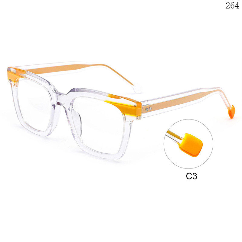 Dachuan Optical CH3219 China Supplier New Coming Acetate Optical Glasses with Double Color (10)