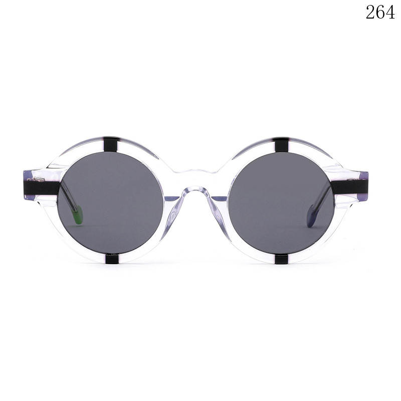 Dachuan Optical CH3220 China Supplier New Splicing Acetate Sunglasses Sun Shades with Round Frame (1)