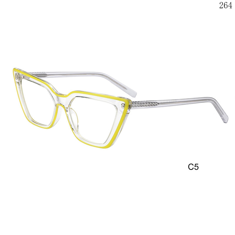 Dachuan Optical CL9012 China Supplier New Fashion Splicing Acetate Optical Eyeglasses Frames (7)