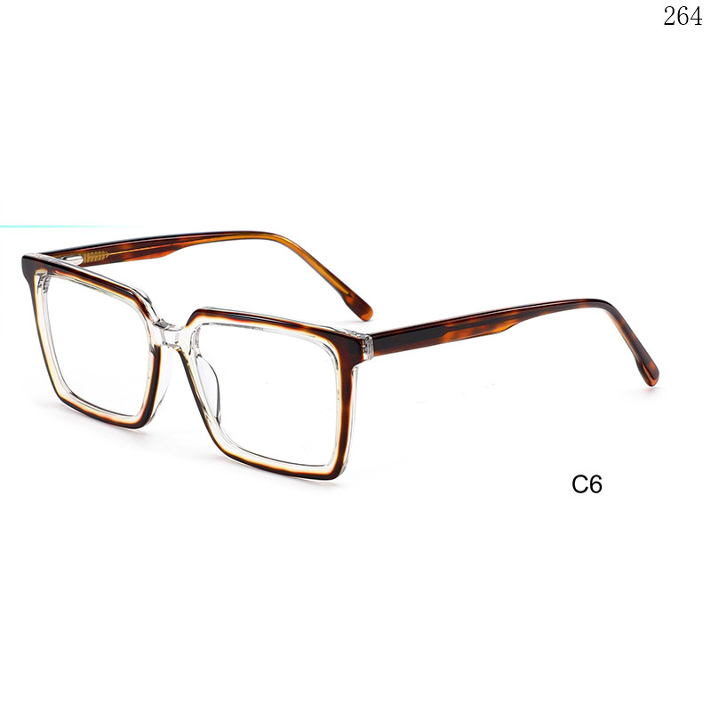 Dachuan Optical CL9015 China Supplier Leisure Style Splicing Acetate Optical Glasses with Logo Custom (11)