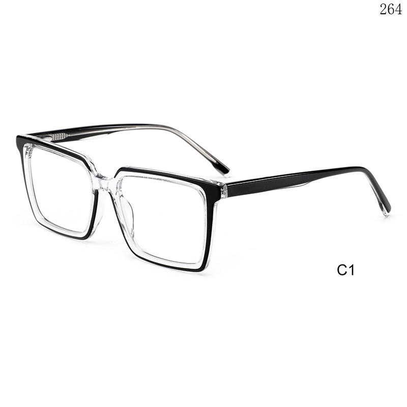 Dachuan Optical CL9015 China Supplier Leisure Style Splicing Acetate Optical Glasses with Logo Custom (6)