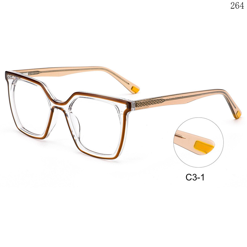 Dachuan Optical CL9017 China Supplier Hot Oversized Splicing Acetate Optical Eyeglasses Frames (6)