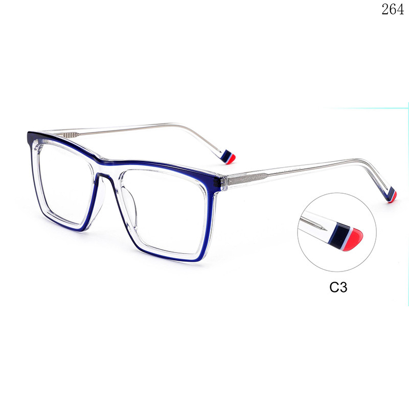 Dachuan Optical CL9020 China Supplier Classic Design Splicing Acetate Eyeglass Frames with Logo Custom (8)