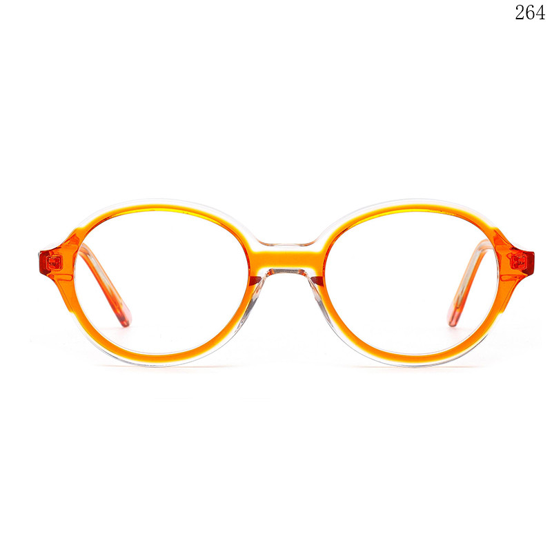 Dachuan Optical CL9023 China Supplier Vintage Oval Shape Multicolor Splicing Acetate Optical Glasses (1)