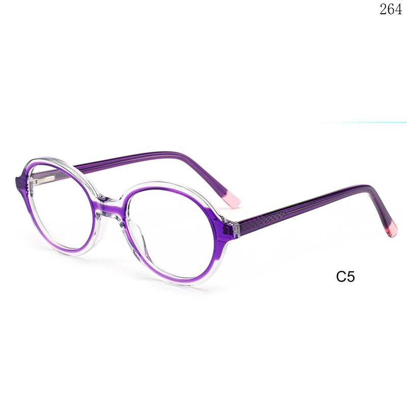 Dachuan Optical CL9023 China Supplier Vintage Oval Shape Multicolor Splicing Acetate Optical Glasses (10)