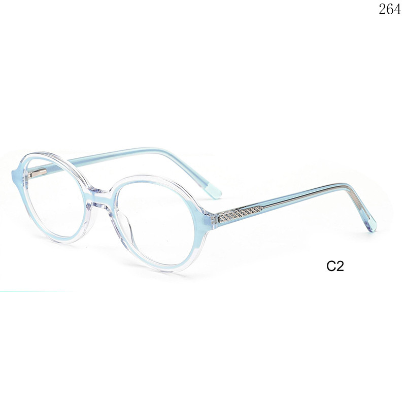 Dachuan Optical CL9023 China Supplier Vintage Oval Shape Multicolor Splicing Acetate Optical Glasses (7)