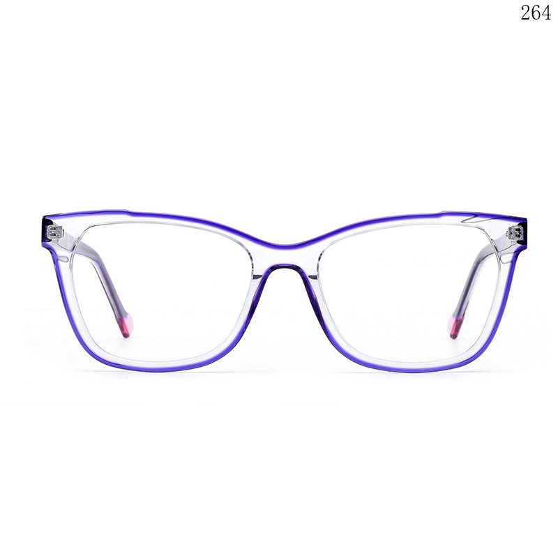 Dachuan Optical CL9026 China Supplier Classic Design Acetate Optical Glasses with Multicolor Splicing (1)