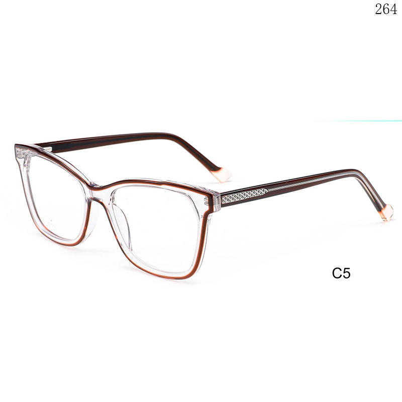 Dachuan Optical CL9026 China Supplier Classic Design Acetate Optical Glasses with Multicolor Splicing (8)