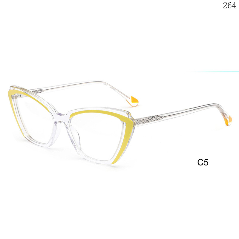 Dachuan Optical CL9038 China Supplier Hot Stylish Acetate Optical Glasses with Cateye Shape (11)