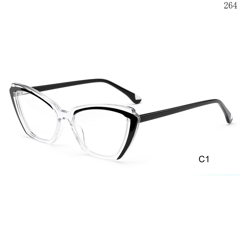 Dachuan Optical CL9038 China Supplier Hot Stylish Acetate Optical Glasses with Cateye Shape (7)