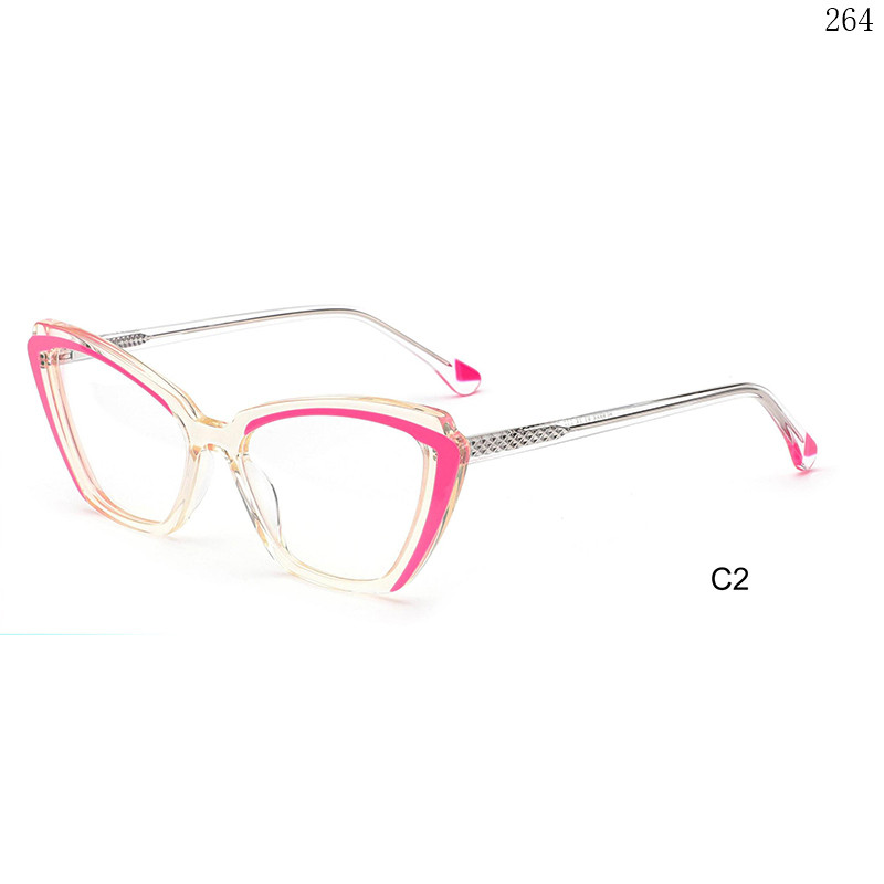 Dachuan Optical CL9038 China Supplier Hot Stylish Acetate Optical Glasses with Cateye Shape (8)