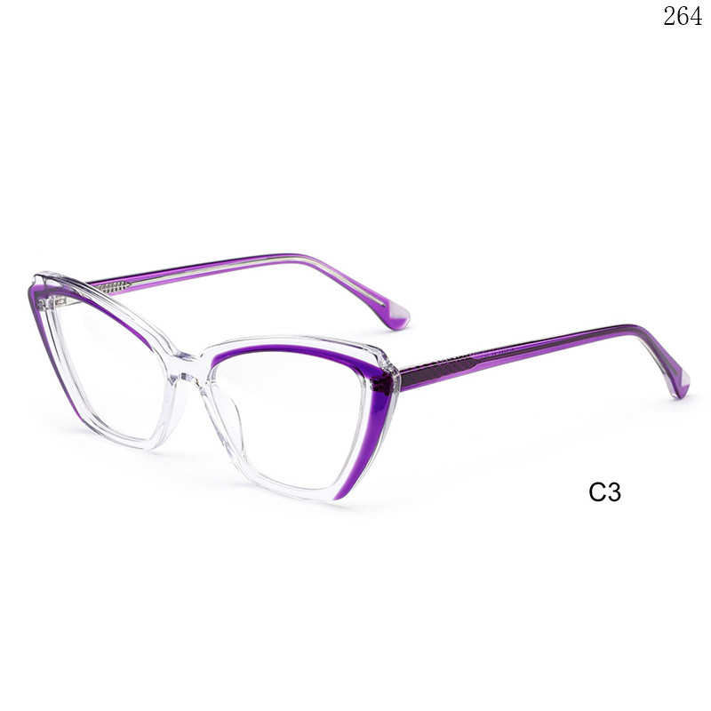 Dachuan Optical CL9038 China Supplier Hot Stylish Acetate Optical Glasses with Cateye Shape (9)