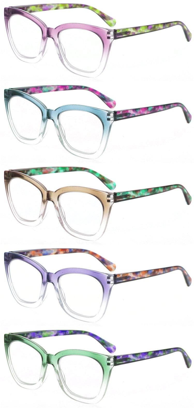 Dachuan Optical DRP102243 China Supplier New Fashion Reading Glasses With Butterfly Color (2)