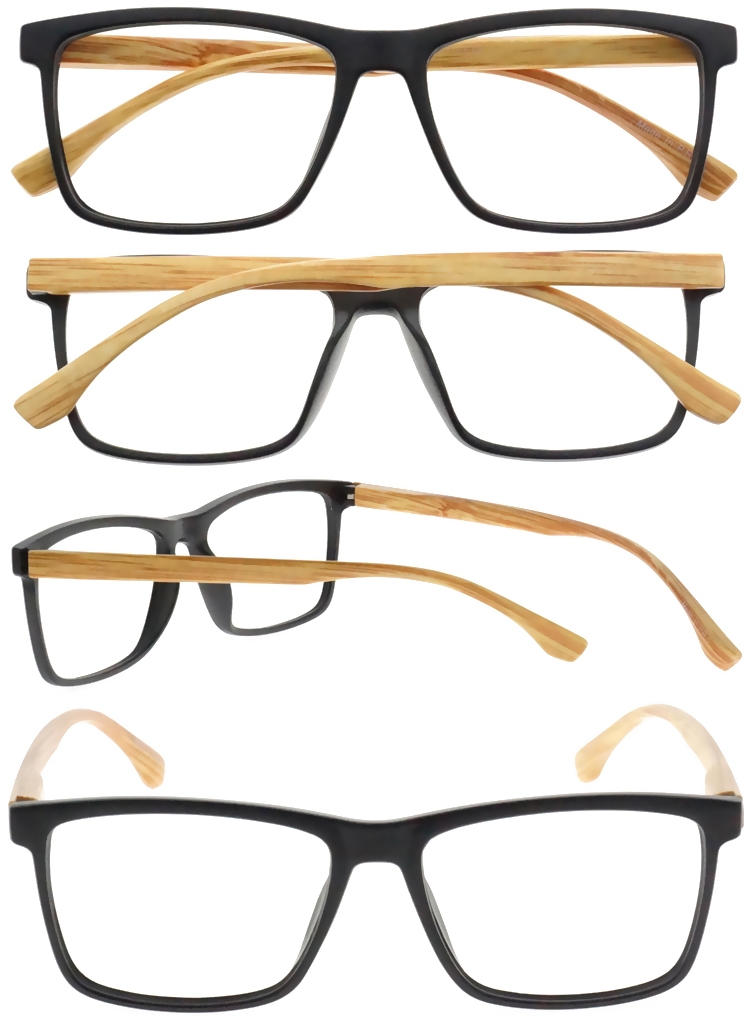 Dachuan Optical DRP127156 China Wholesale Custom Logo Readers Reading Glasses with Wood Pattern Legs (3)