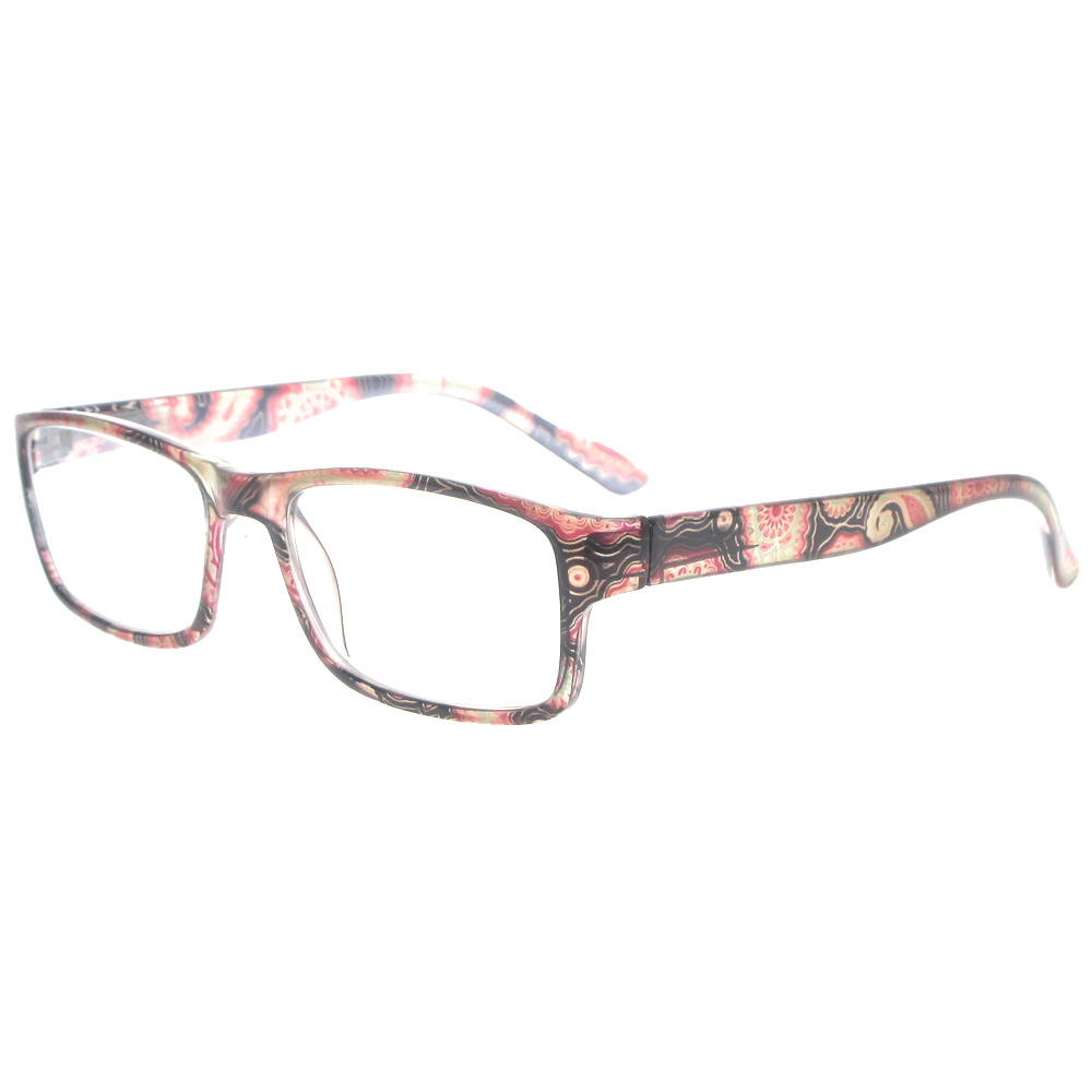 Dachuan Optical DRP131124 China Wholesale New Trendy Rectangle Shape Plastic Reading Glasses with Pattern Frame (13)