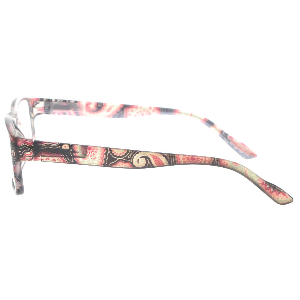 Dachuan Optical DRP131124 China Wholesale New Trendy Rectangle Shape Plastic Reading Glasses with Pattern Frame (14)