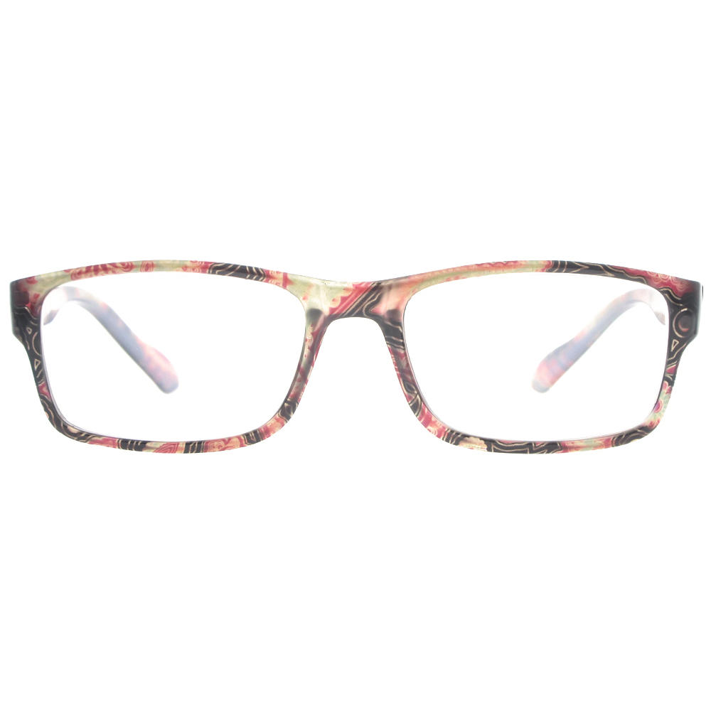 Dachuan Optical DRP131124 China Wholesale New Trendy Rectangle Shape Plastic Reading Glasses with Pattern Frame (6)