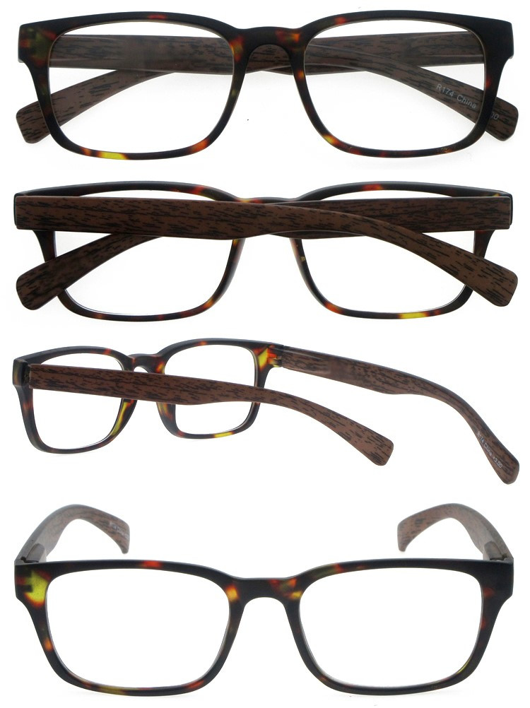 Dachuan Optical DRP322023 China Supplier Good Quality Plastic Reading Glasses with Wood Pattern Legs (3)