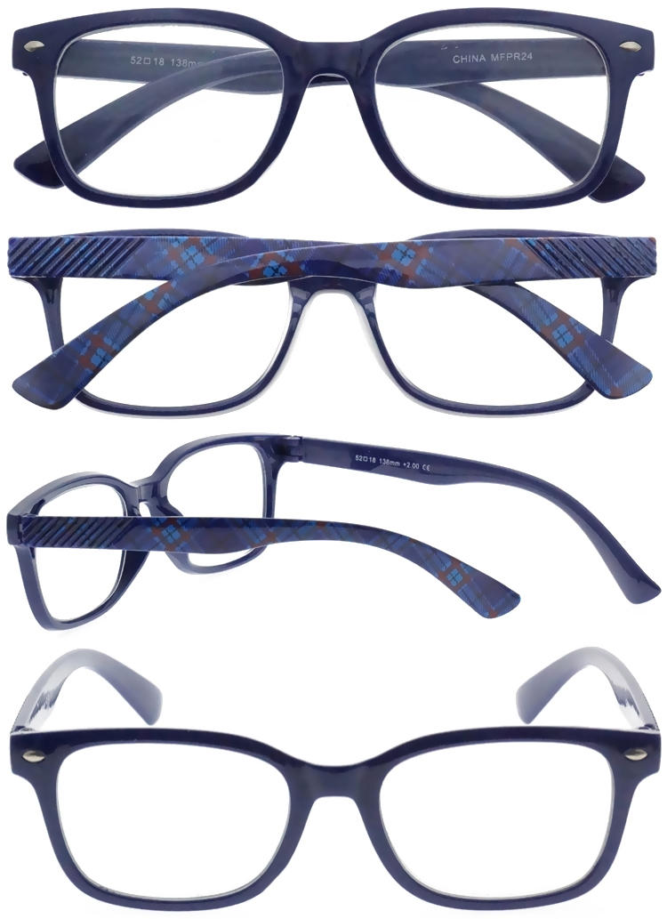 Dachuan Optical DRP343012 China Wholesale Gentleman Plaid Pattern Design Reading Glasses (2)