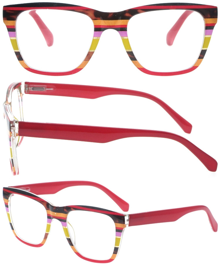 Dachuan Optical DRP385006 China Supplier Colorful Pattern Frame Plastic Reading Glasses with Logo Custom (1)