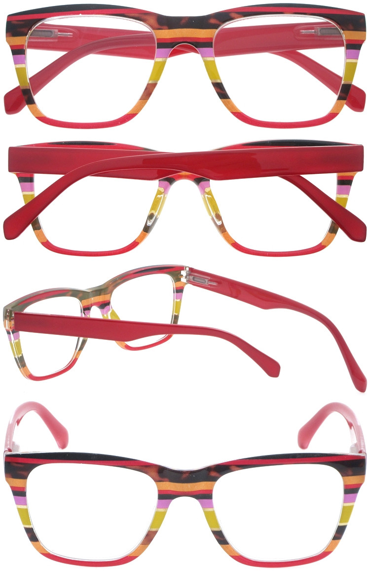 Dachuan Optical DRP385006 China Supplier Colorful Pattern Frame Plastic Reading Glasses with Logo Custom (3)