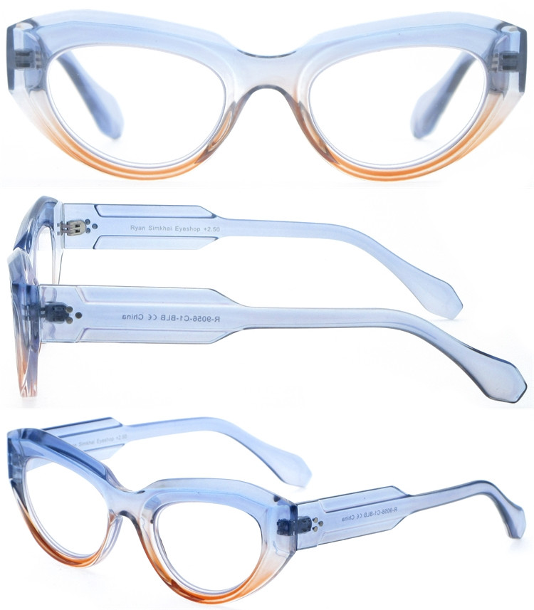 Dachuan Optical DRP385007 China Supplier High Quality Cat Eye Plastic Reading Glasses with Metal Hinges (1)