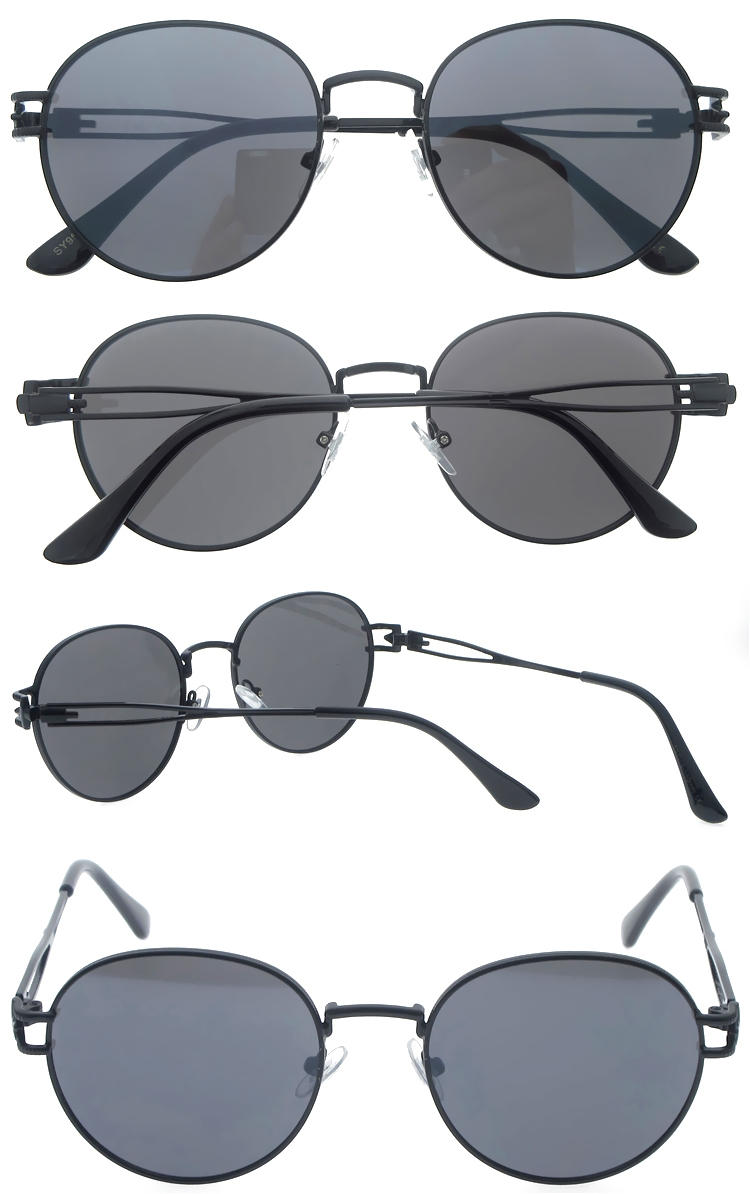 Dachuan Optical DSM341009 China Supplier Round Metal Sunglasses Shades with Vintage Style (2)