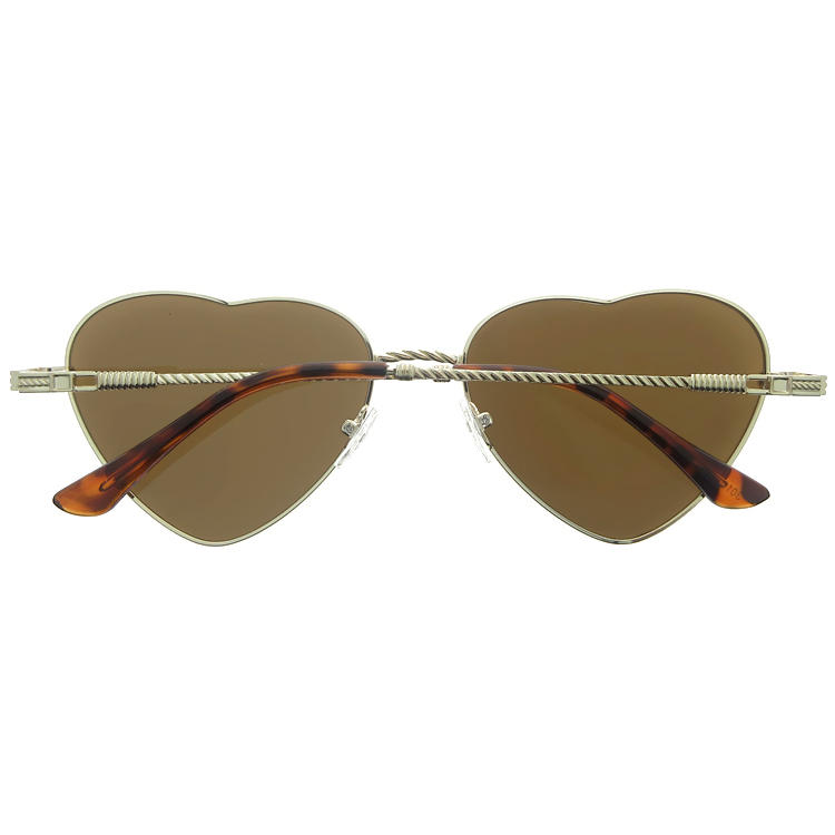 Dachuan Optical DSM341017 China Supplier Fashion Design Metal Sunglasses With Heart Shape (4)