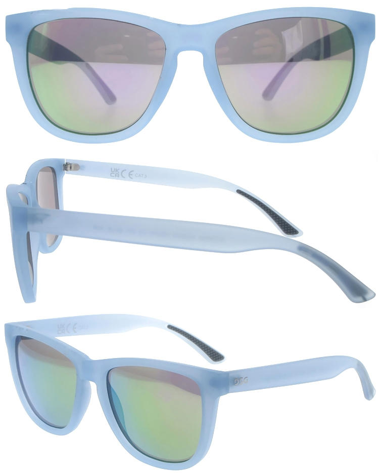 Dachuan Optical DSP251157 China Supplier Retro Milk Color Plastic Sunglasses with Non-Slip Legs (1)