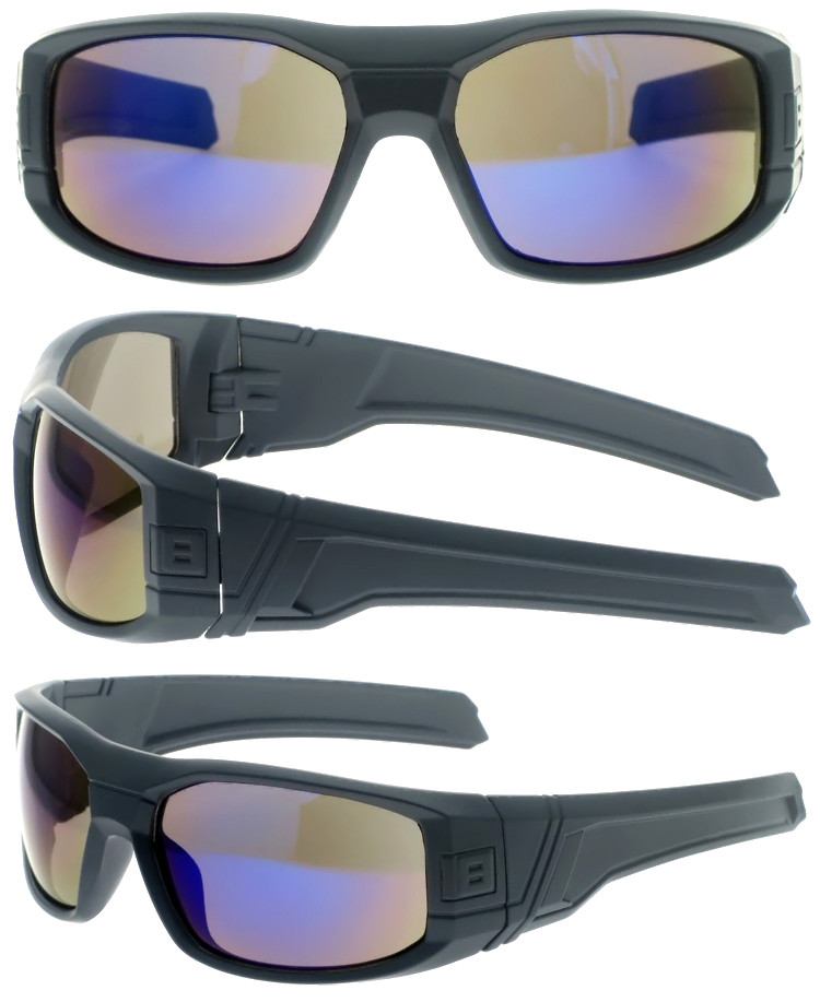 Dachuan Optical DSP411014 China Manufacturer Fashionable Plastic Sports Sunglasses with Thick Frame (1)