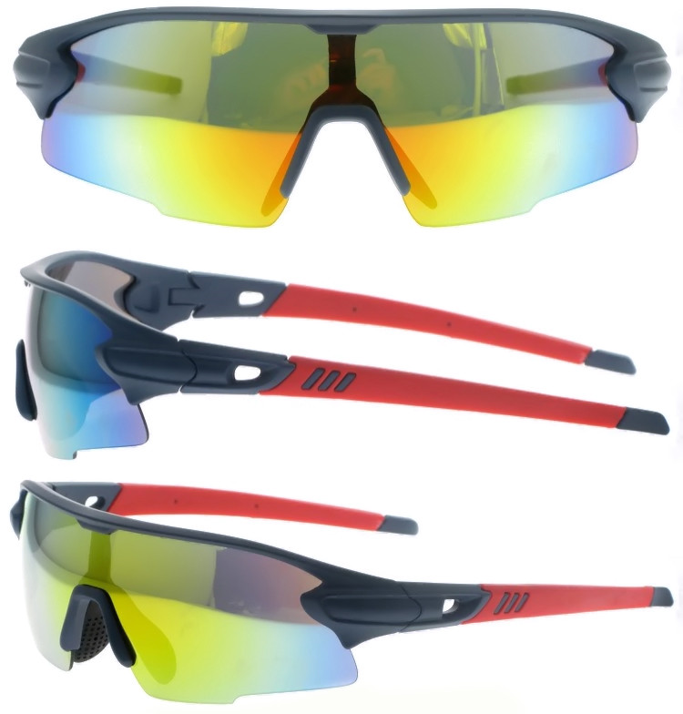 Dachuan Optical DSP411045 China Supplier High Quality Cycling PC Sunglasses with Silicone Non-slip Design (1)