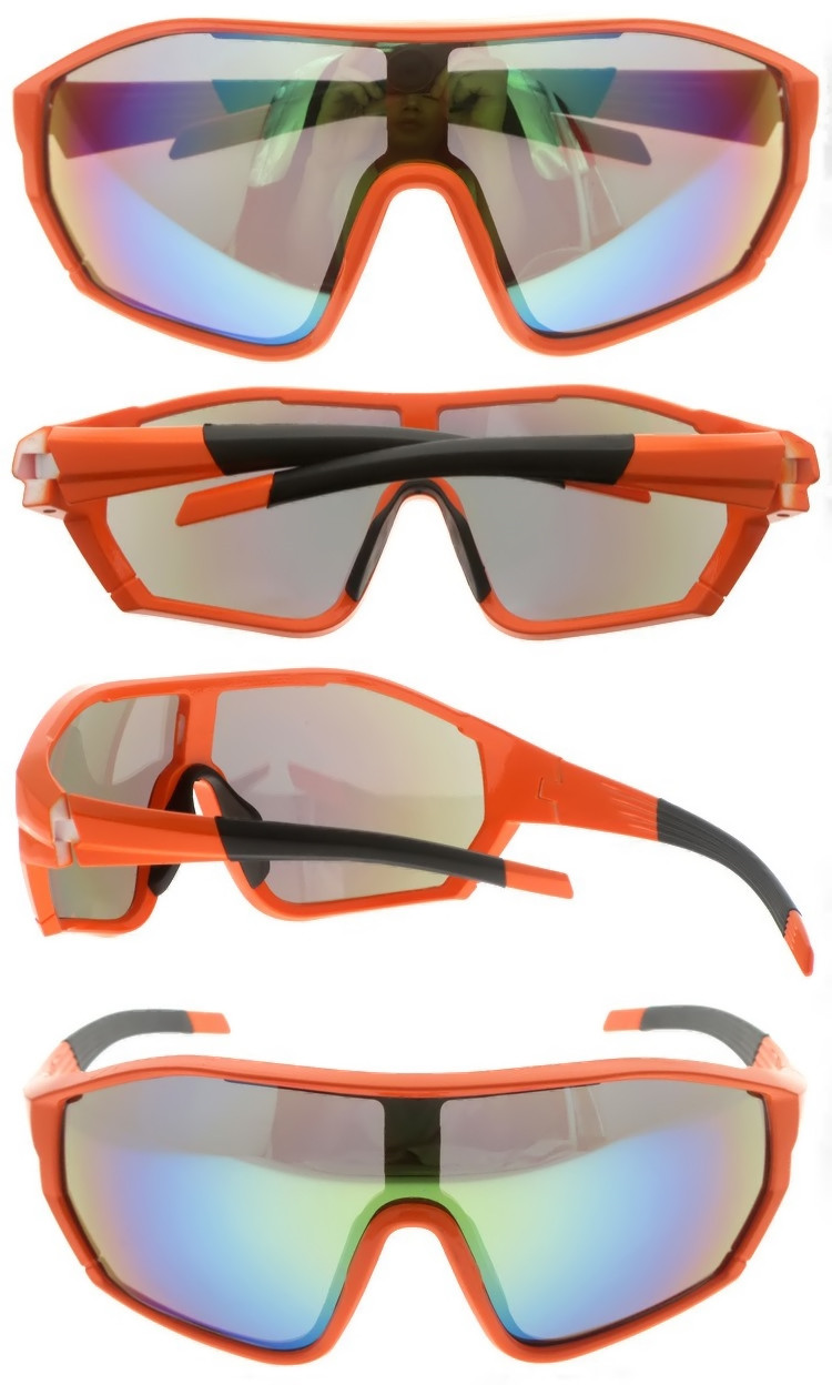 Dachuan Optical DSP411046 China Supplier PC Bicycle Sports Sunshades Sunglasses with Big Frame (3)