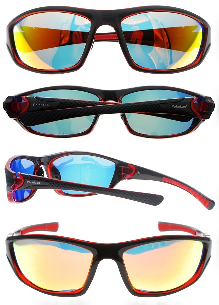 Dachuan Optical DSP424008 China Supplier Plastic Sport Sunglasses Riding Glasses with Double Colors Frame (3)