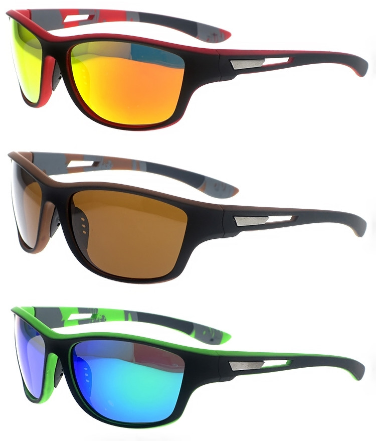 Dachuan Optical DSP424009 China Supplier Good Quality Plastic Sport Riding Sunglasses with Double Colors (1)