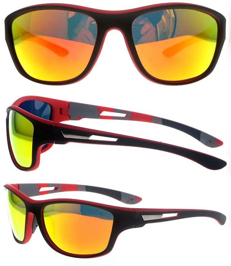 Dachuan Optical DSP424009 China Supplier Good Quality Plastic Sport Riding Sunglasses with Double Colors (12)