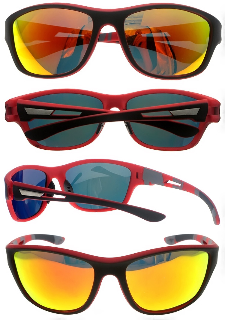 Dachuan Optical DSP424009 China Supplier Good Quality Plastic Sport Riding Sunglasses with Double Colors (2)