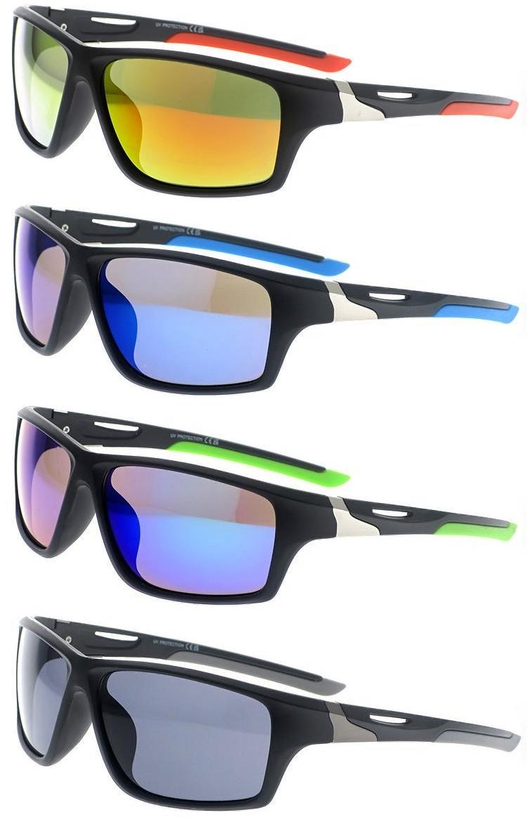 Dachuan Optical DSP424010 China Supplier Double Colors Plastic Sport Riding Sunglasses with UV400 Protection