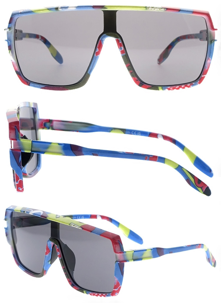 Dachuan Optical DSP424019 China Supplier Fashion Oversized PC Sunglasses with Colorful Frame (1)