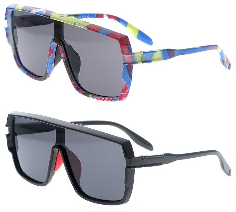 Dachuan Optical DSP424019 China Supplier Fashion Oversized PC Sunglasses with Colorful Frame (2)