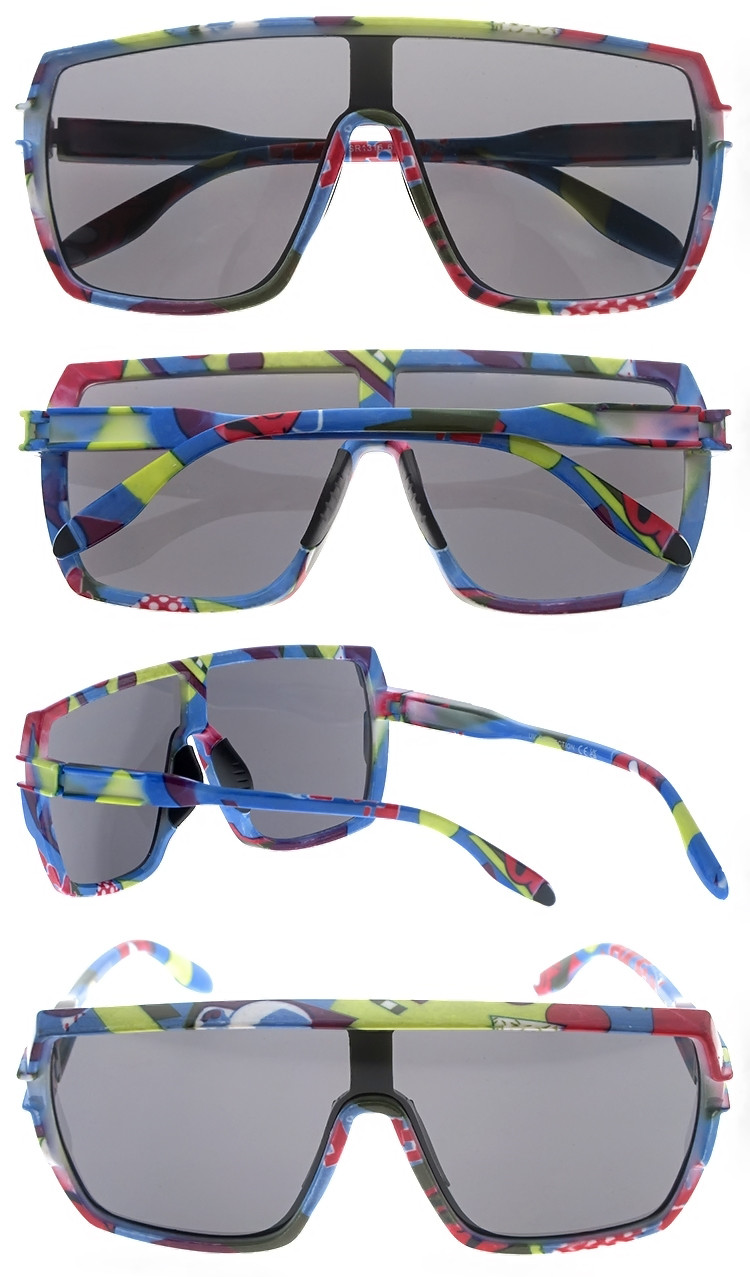 Dachuan Optical DSP424019 China Supplier Fashion Oversized PC Sunglasses with Colorful Frame (3)