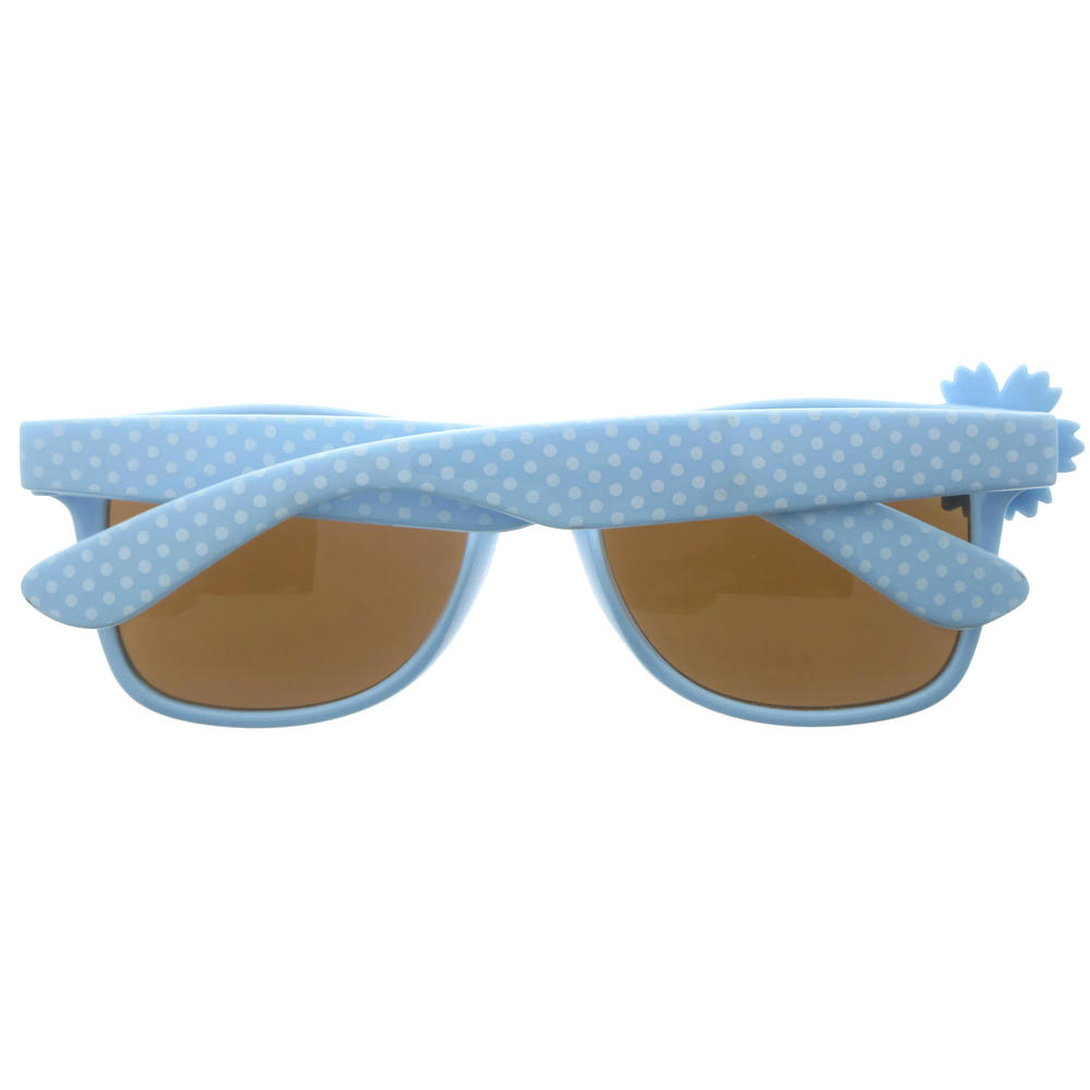 Dachuan Optical DSPK342011 China Manufacture Factory Fashion Wayfarer Styles Kids Sunglasses with Daisy Decoration  (4)