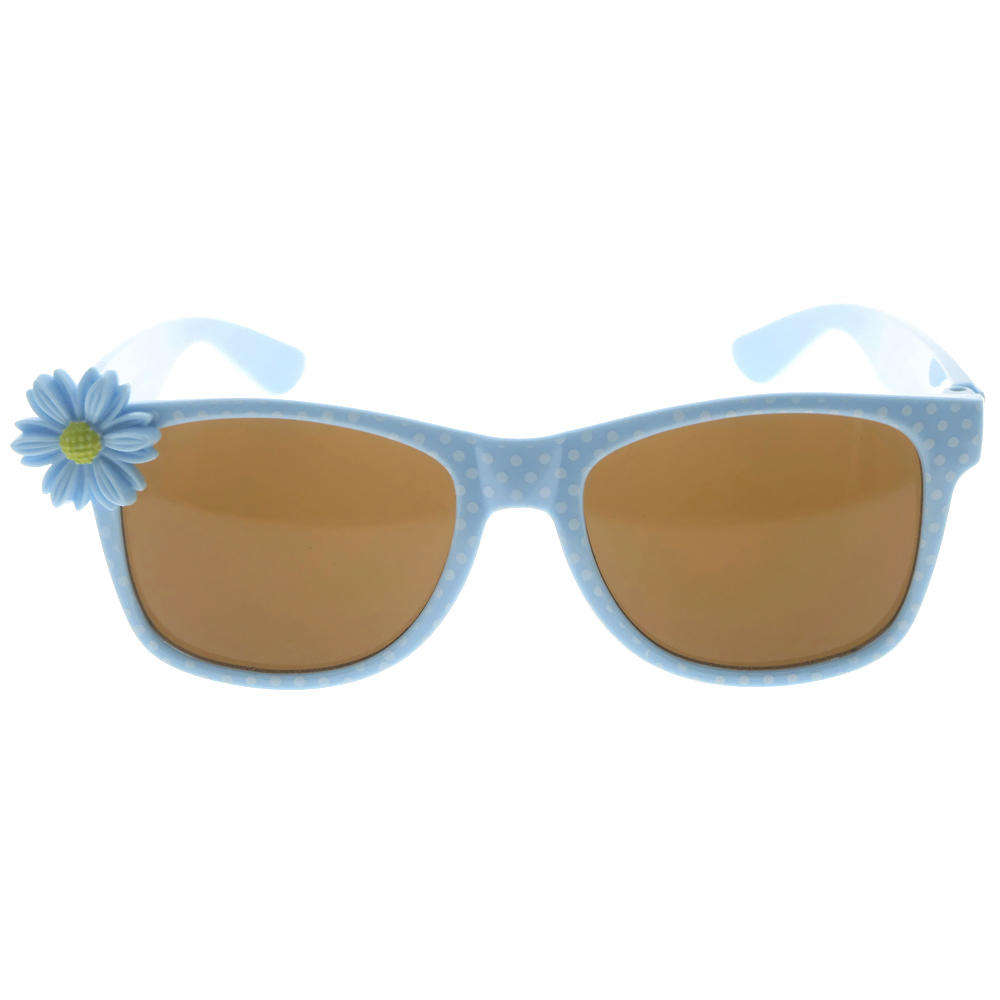 Dachuan Optical DSPK342011 China Manufacture Factory Fashion Wayfarer Styles Kids Sunglasses with Daisy Decoration  (6)