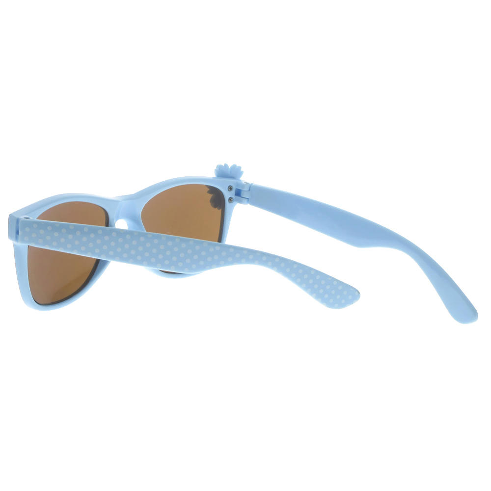 Dachuan Optical DSPK342011 China Manufacture Factory Fashion Wayfarer Styles Kids Sunglasses with Daisy Decoration  (9)