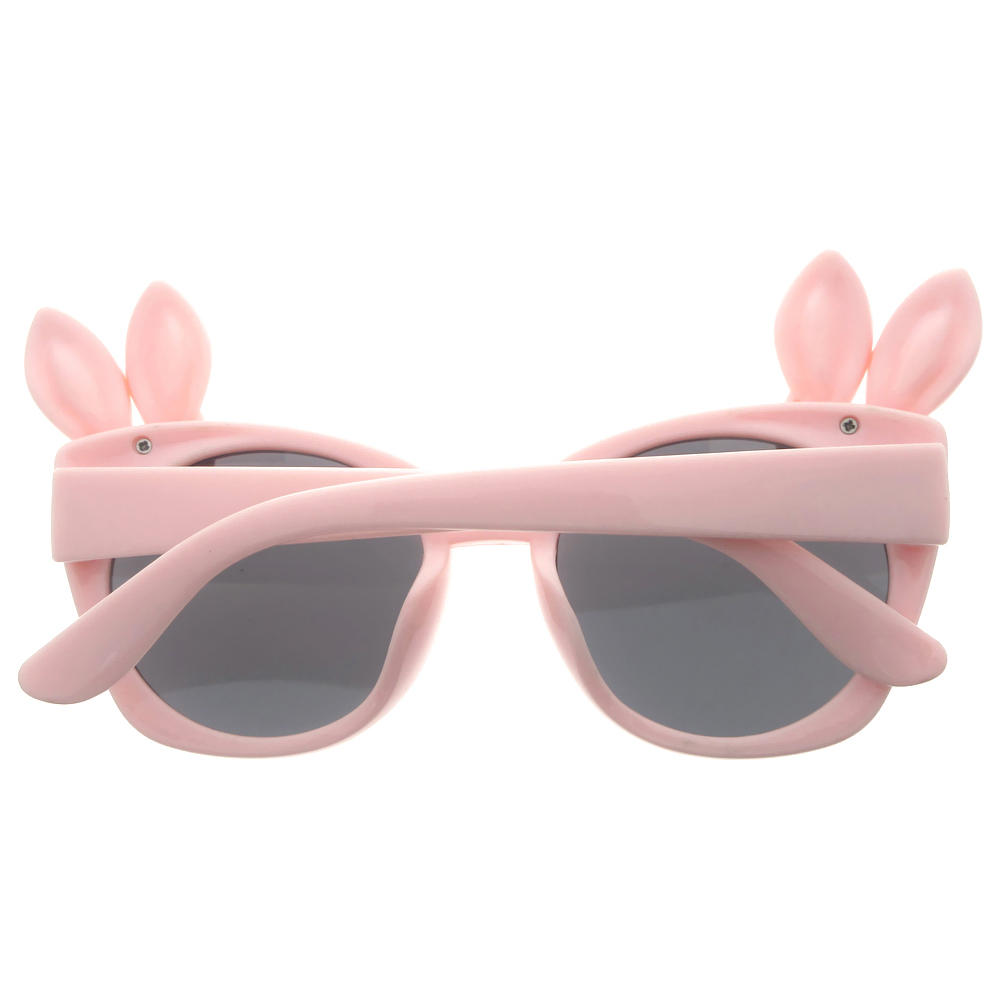 Dachuan Optical DSPK342018 China Manufacture Factory Adorable Plastic Kids Sunglasses with Rabbit Decoration (4)