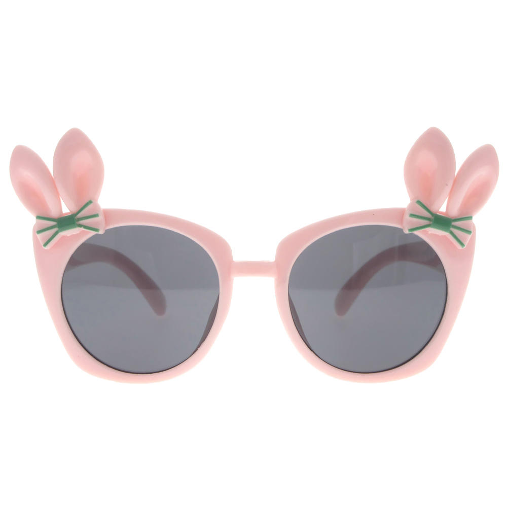 Dachuan Optical DSPK342018 China Manufacture Factory Adorable Plastic Kids Sunglasses with Rabbit Decoration (5)