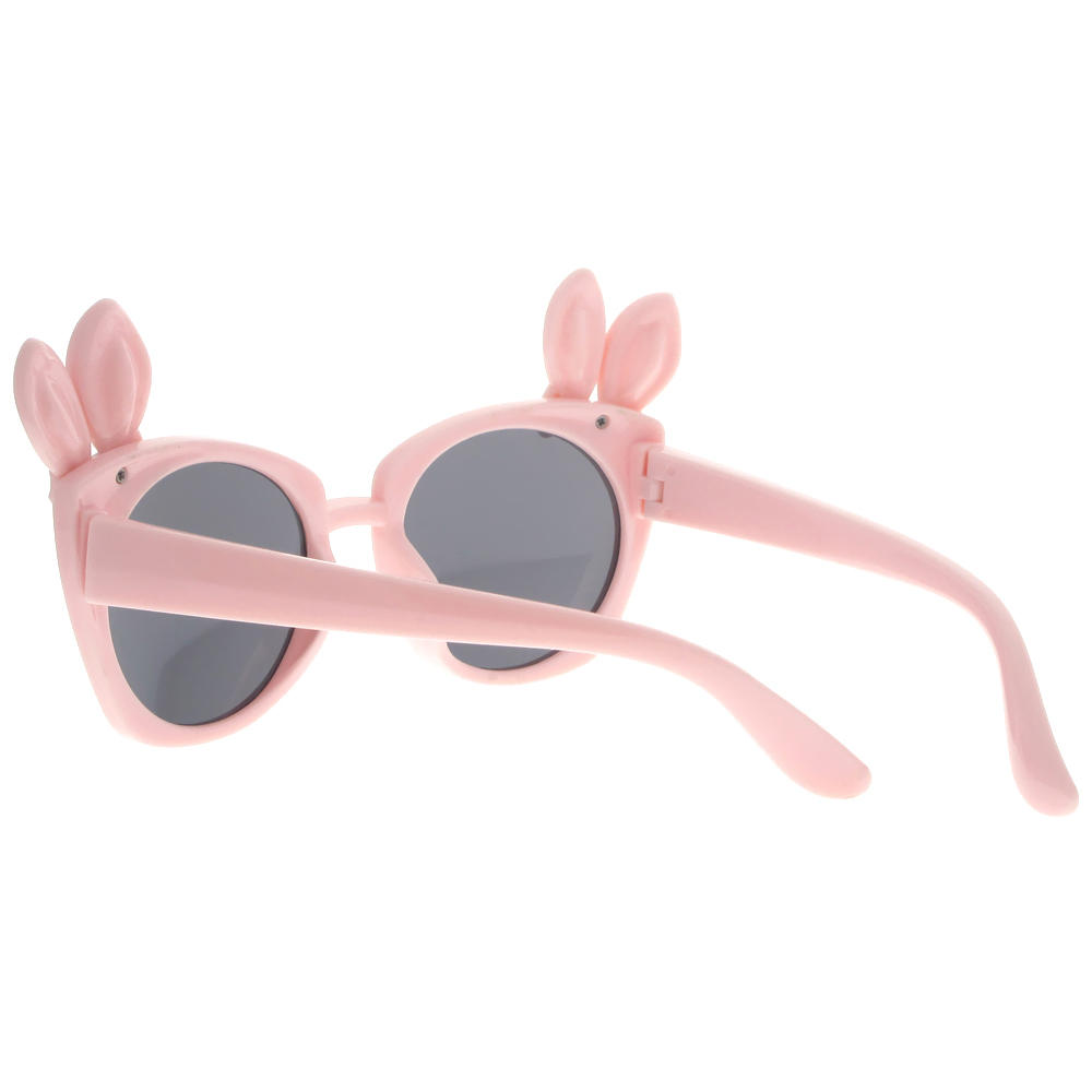 Dachuan Optical DSPK342018 China Manufacture Factory Adorable Plastic Kids Sunglasses with Rabbit Decoration (8)