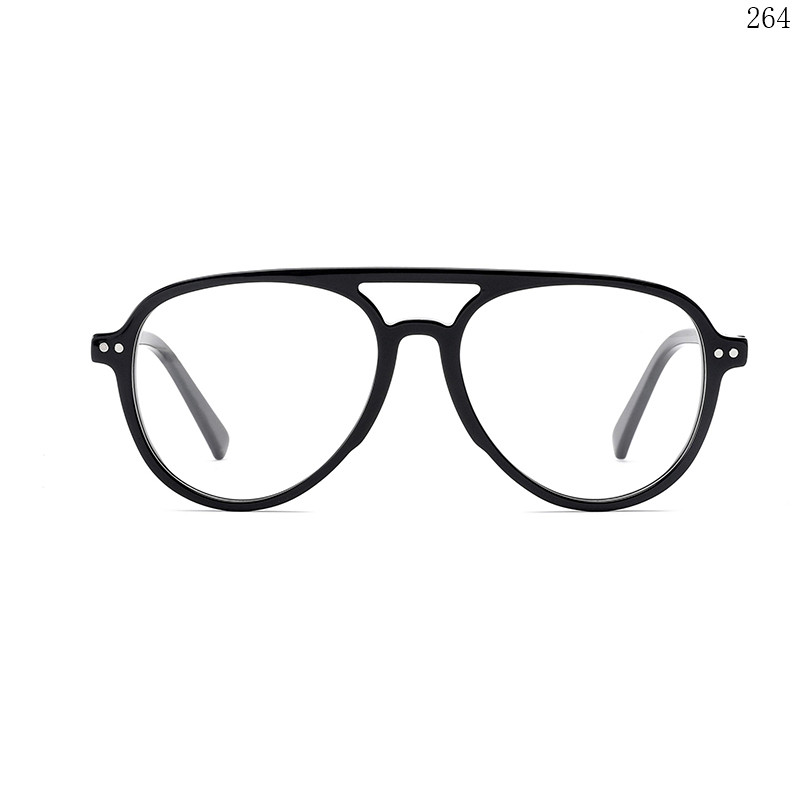 Dachuan Optical F3010 China Supplier Trendy Aviator Style Acetate Optical Eyewear with Spring Hinges (1)