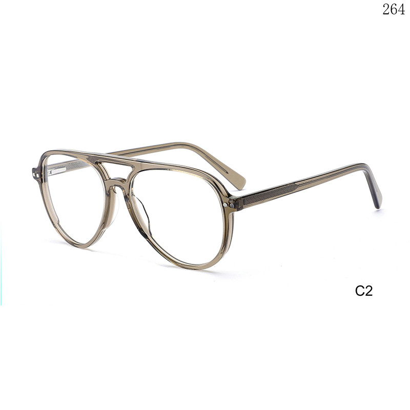 Dachuan Optical F3010 China Supplier Trendy Aviator Style Acetate Optical Eyewear with Spring Hinges (5)