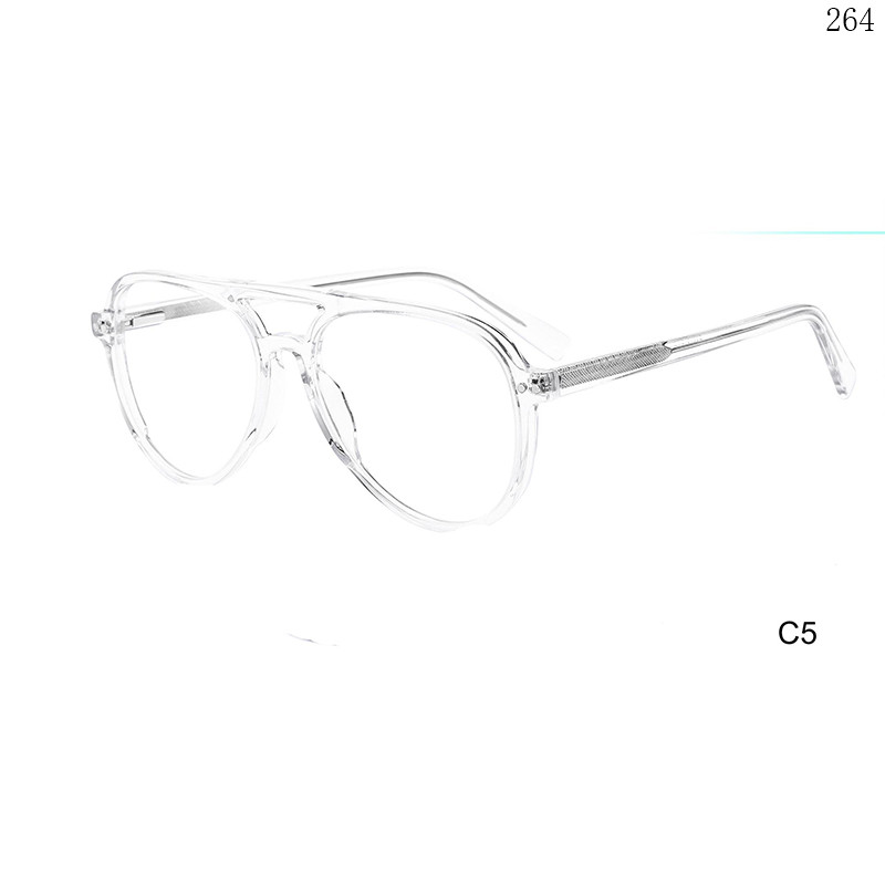 Dachuan Optical F3010 China Supplier Trendy Aviator Style Acetate Optical Eyewear with Spring Hinges (8)