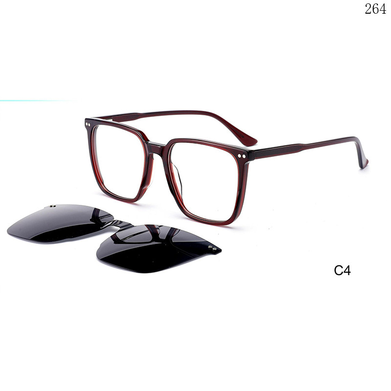 Dachuan Optical F3011 China Supplier New Arrival Acetate Clip On Sunglasses with Oversized Frame (10)